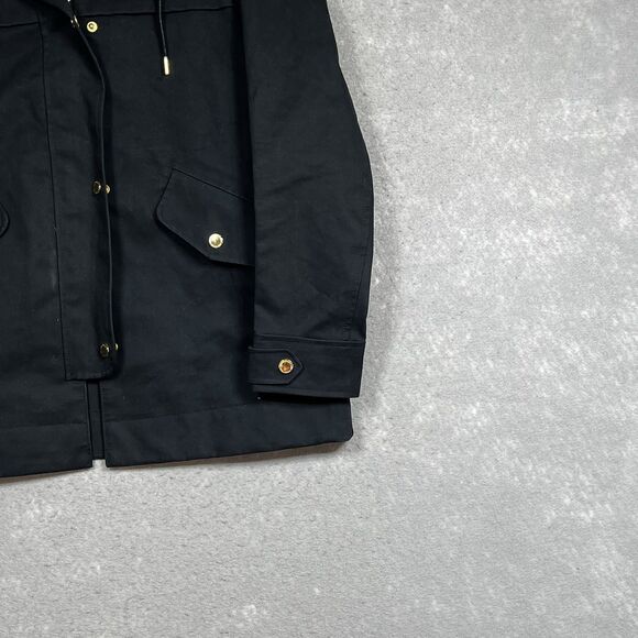 Abercrombie & Fitch Jacket Hooded Women’s XS Black Waterproof Wind Resistant - Picture 4 of 11